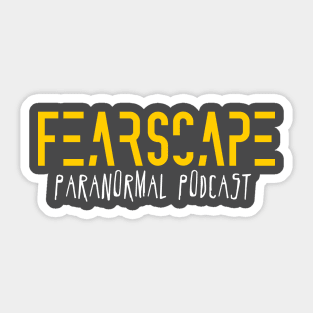 FearScape Name w/white Sticker